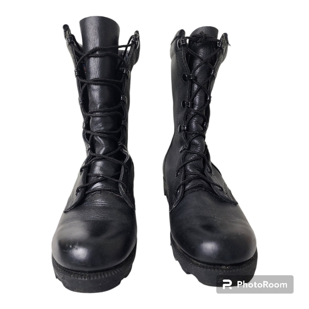 Altama Combat Jungle Black Leather Goth Boots Size 5R